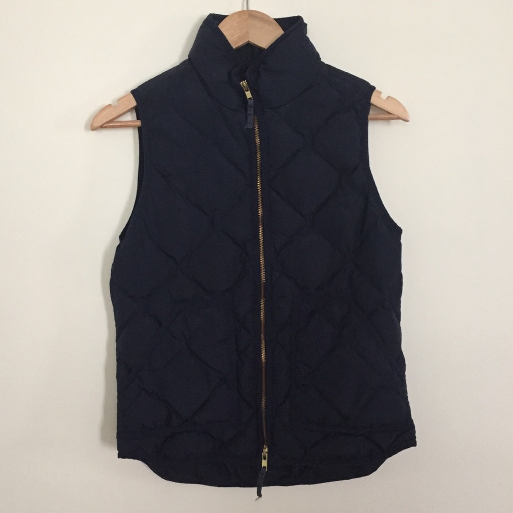 JCrew quilted puffer vest in good condition